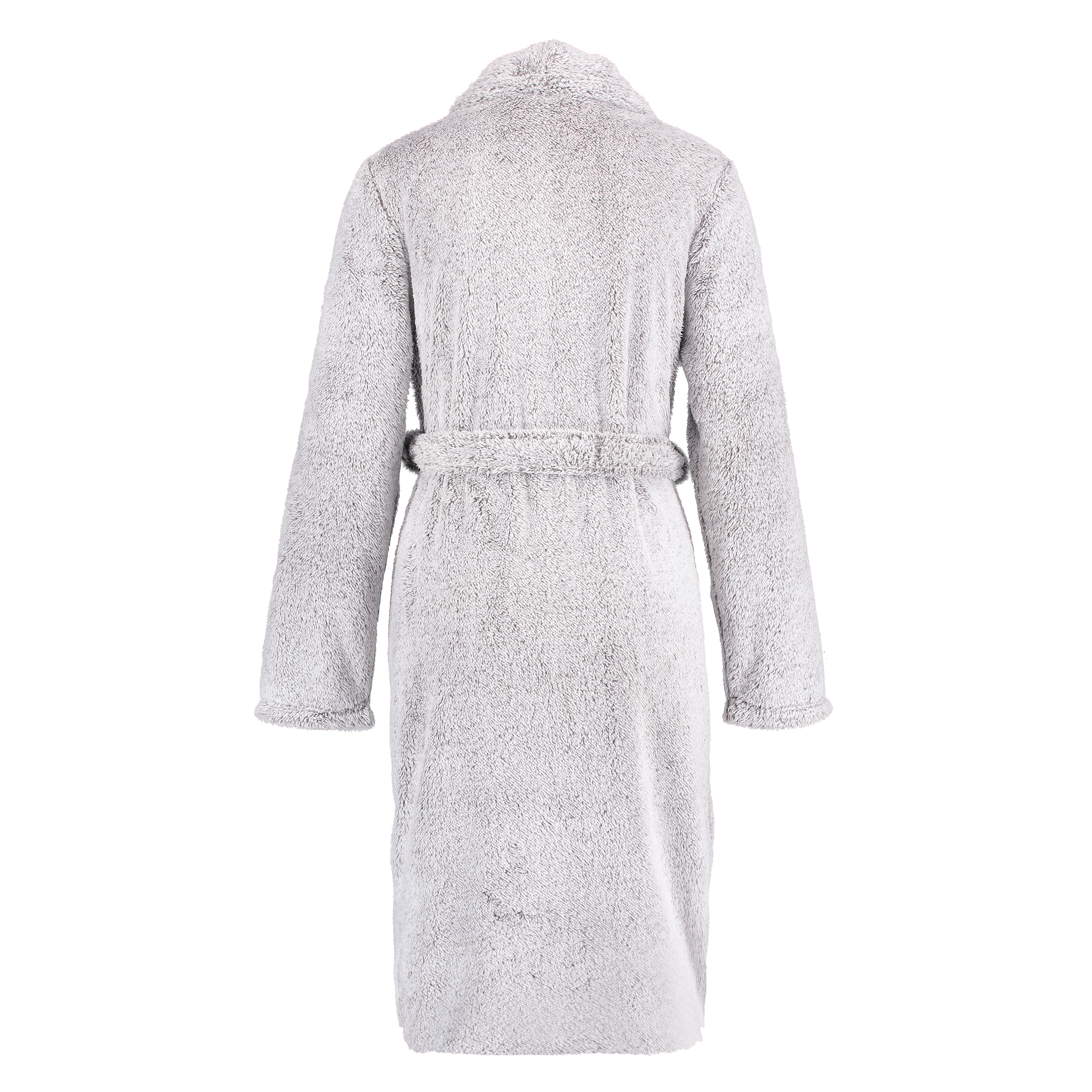 Albornoz largo Fleece Glazed, Gris, main