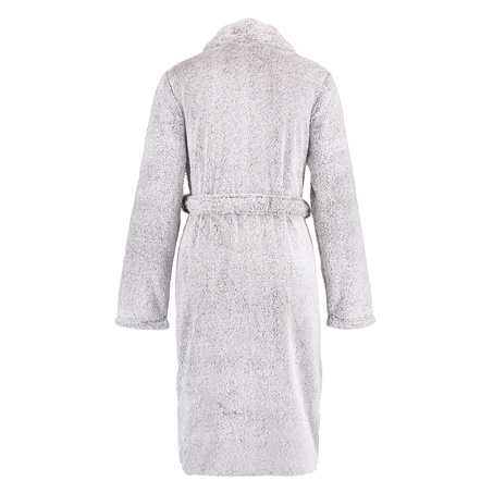 Albornoz largo Fleece Glazed, Gris