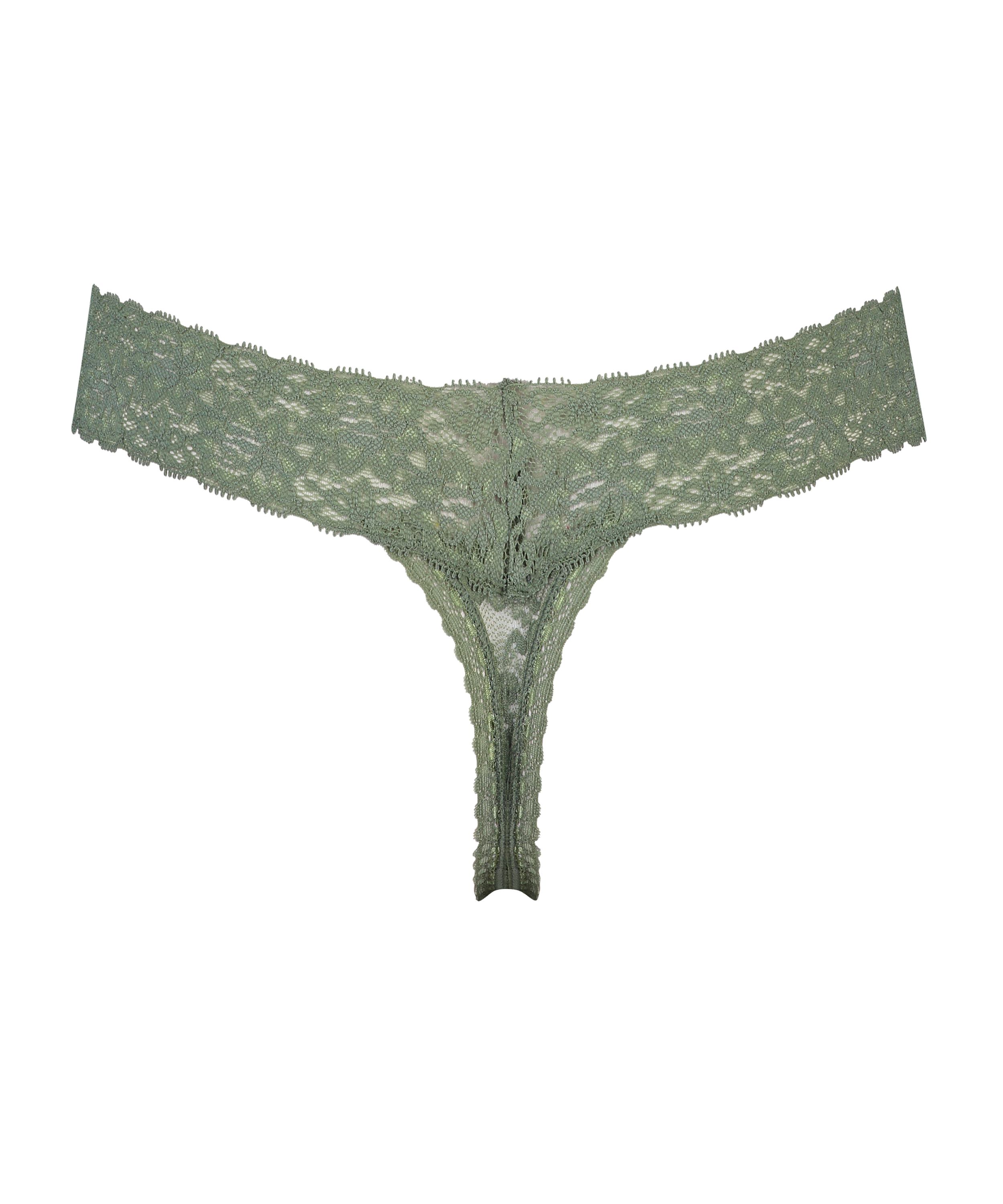 Tanga de corte ultra bajo en forma de V, Verde, main