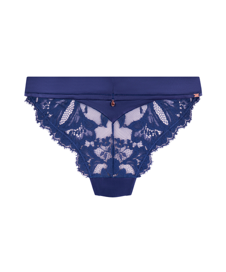 Tanga Grace de tiro alto, Azul