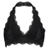Sujetador bralette Halter Lace, Negro