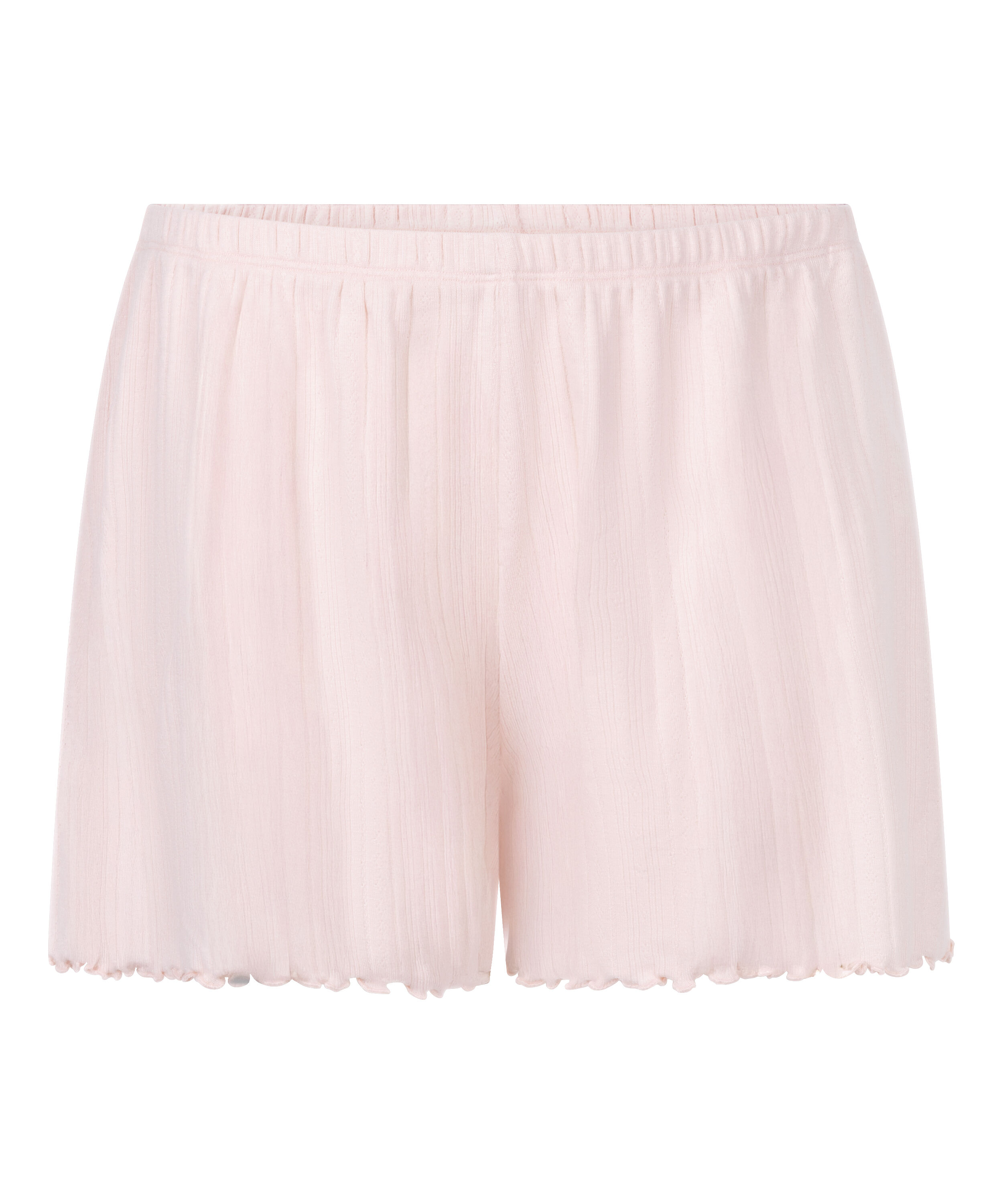 Pantal&oacute;n corto en pointelle, Rosa