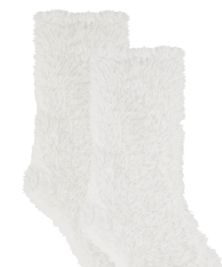 1 par de calcetines de punto, Blanco
