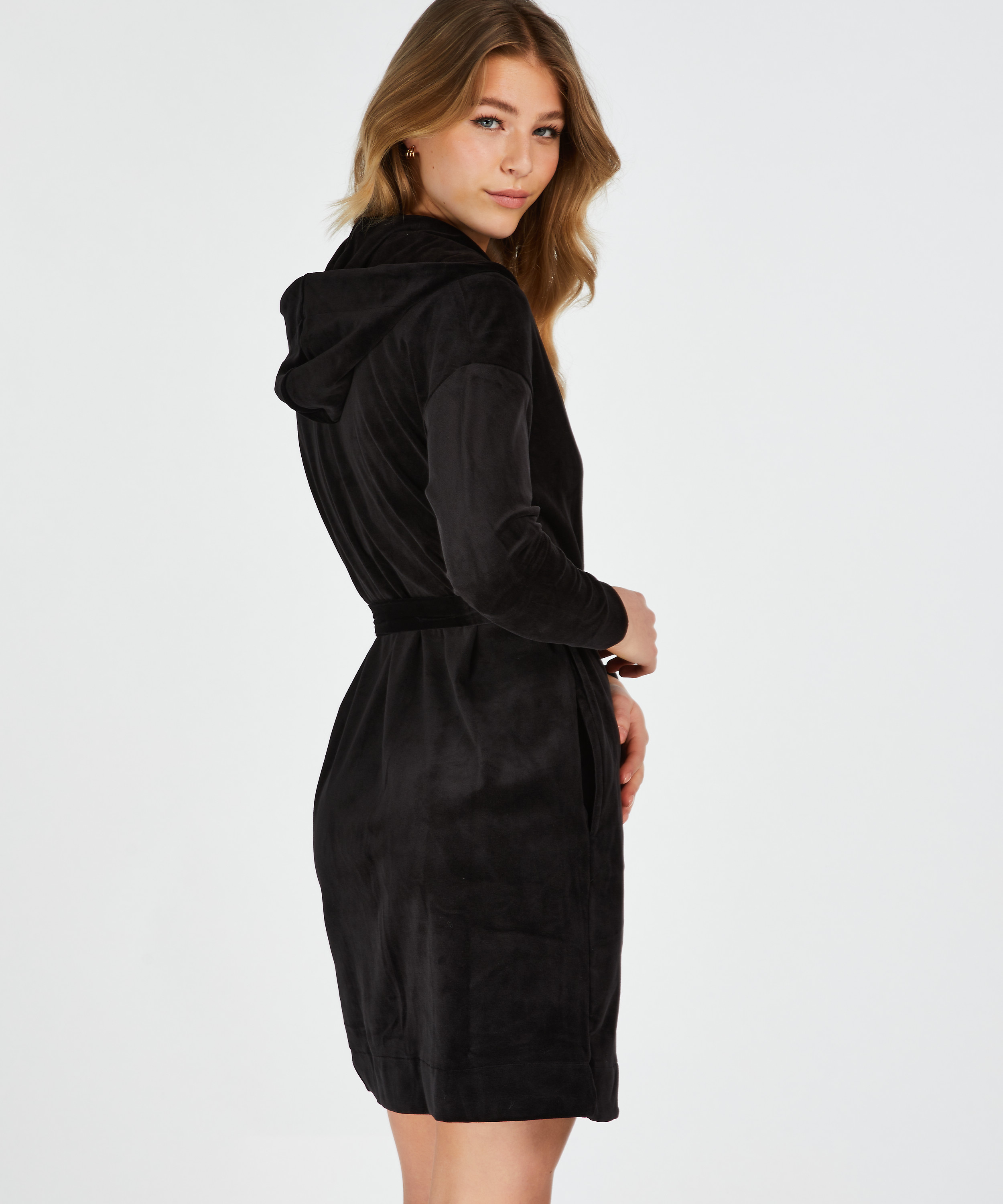 Albornoz Velours, Negro, main