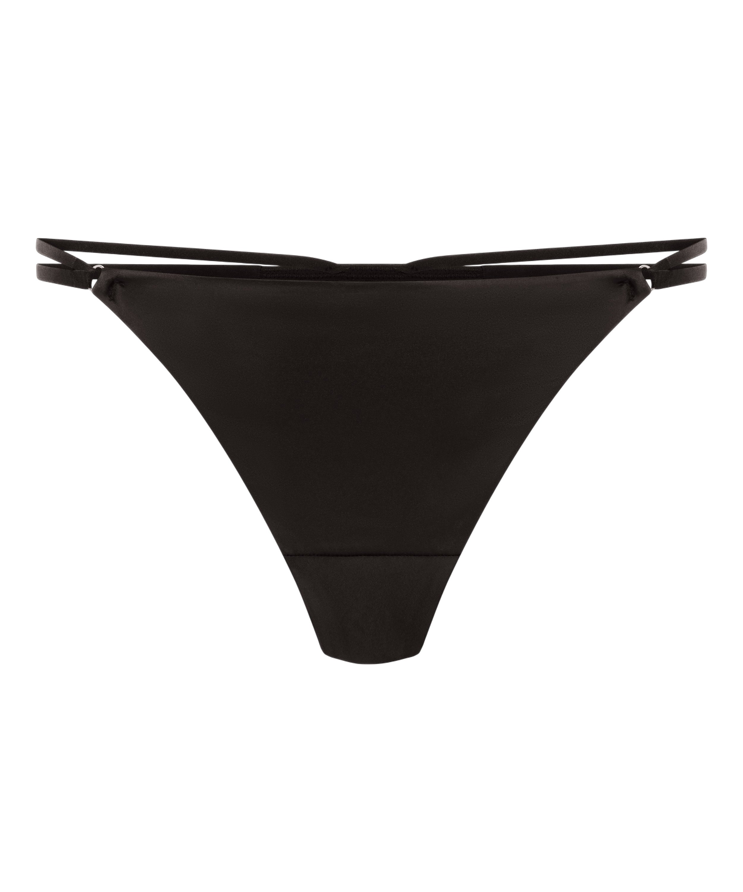 Tanga de tiro alto Hilton, Negro, main