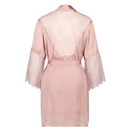 Kimono de Satén Lily, Rosa