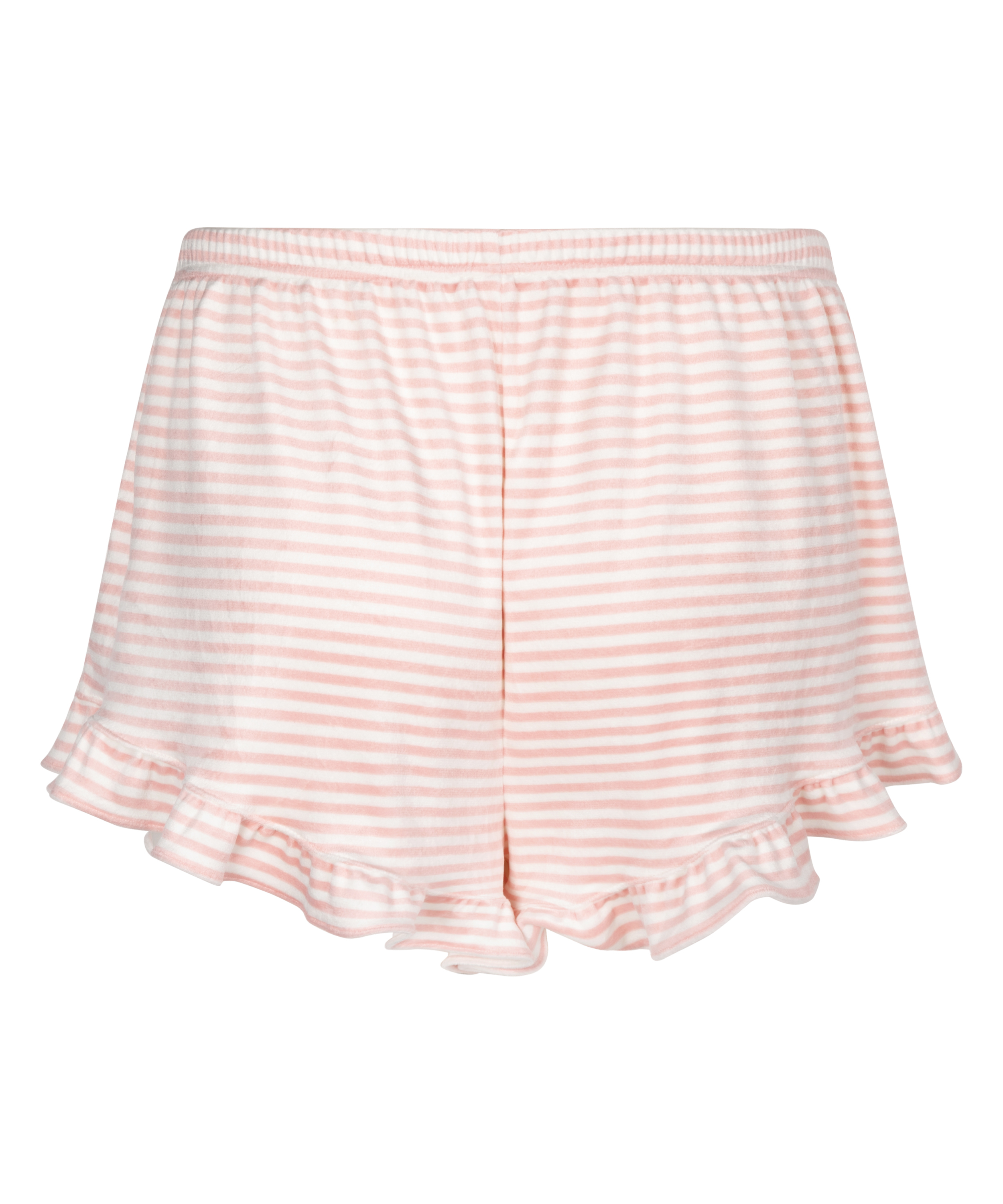 Pantalones cortos Velours Ruffle, Rosa, main