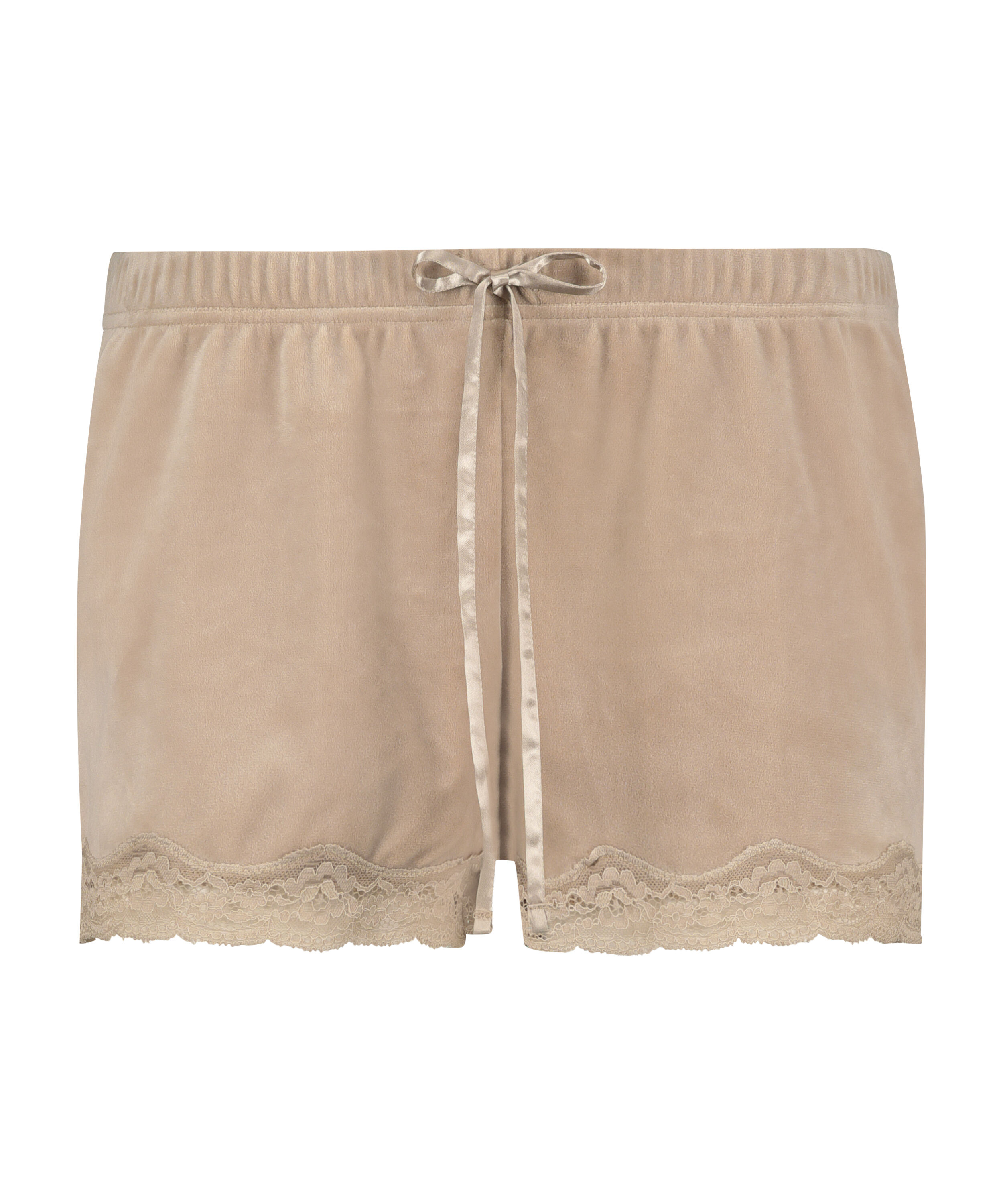 Pantalón corto de terciopelo y encaje por 22.99€ - Pantalones - Hunkemöller
