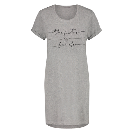 Camisón de escote redondo, Gris
