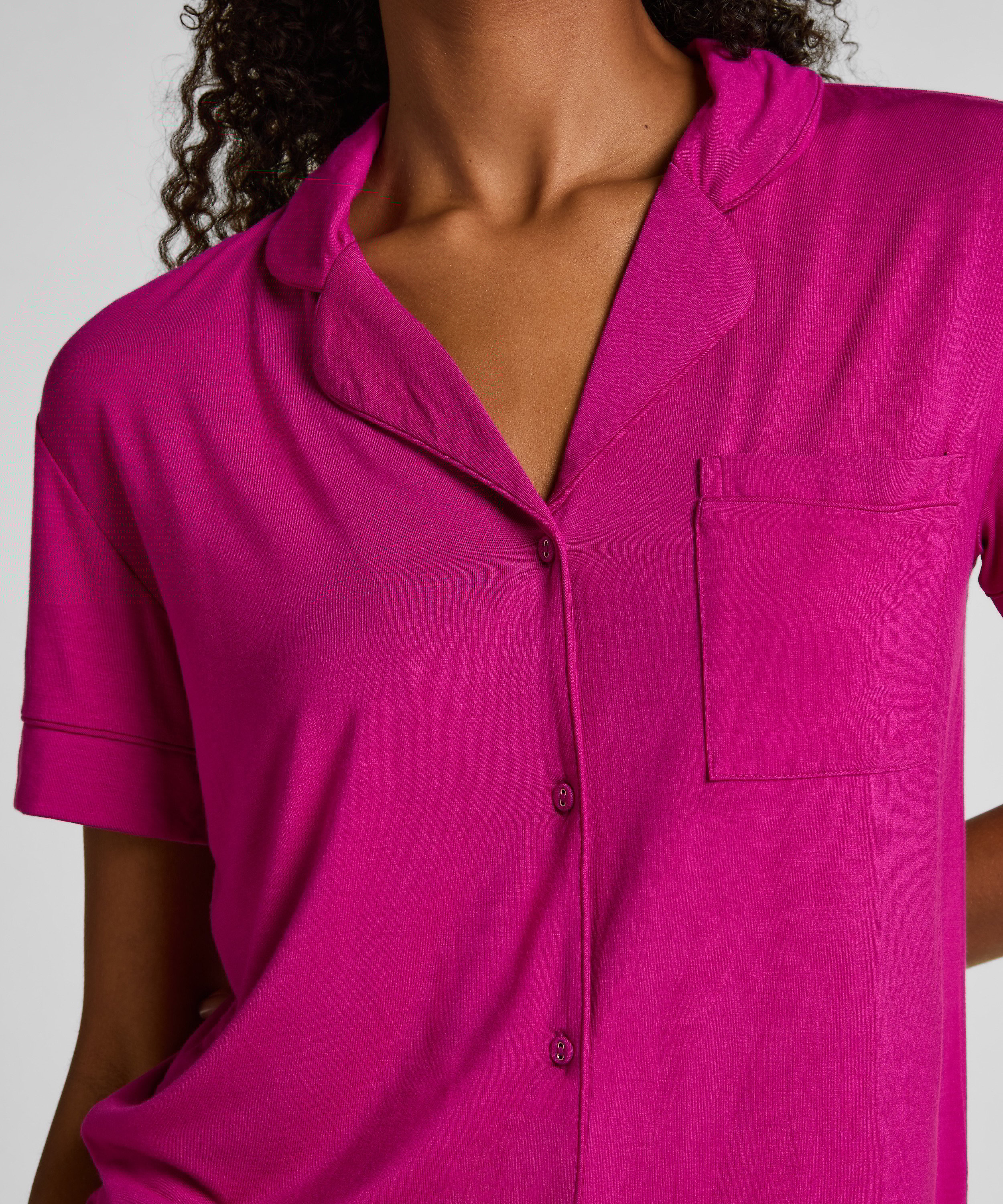 Chaqueta de manga corta de jersey Essential, Rosa, main