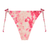 Braguita de bikini de tiro alto Tie Dye, Rosa