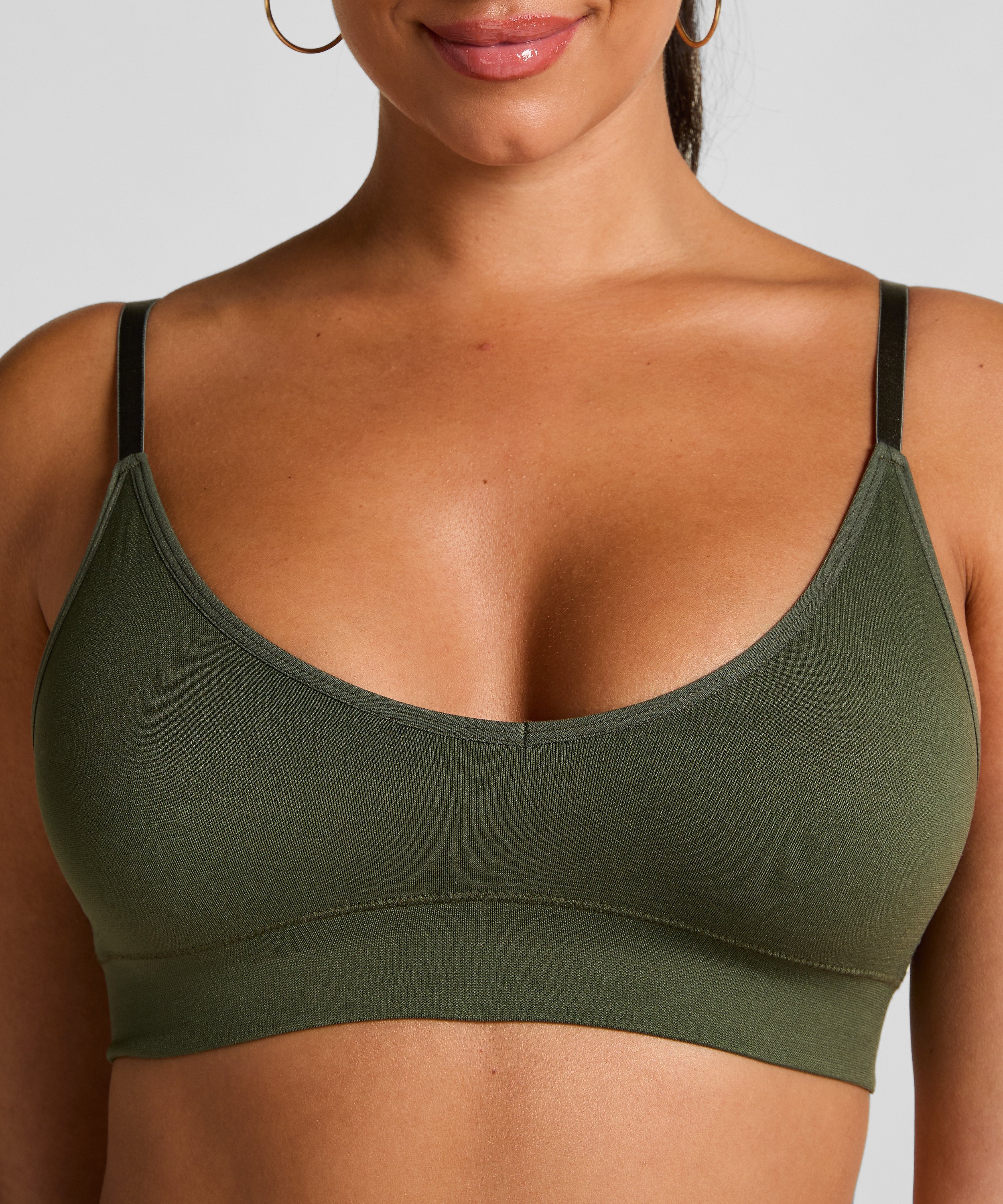 Bralette triangular Dide, Verde, main