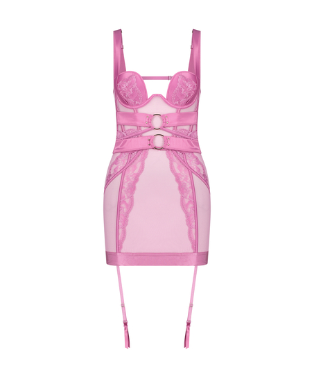 Vestido combinación Elsa, Rosa