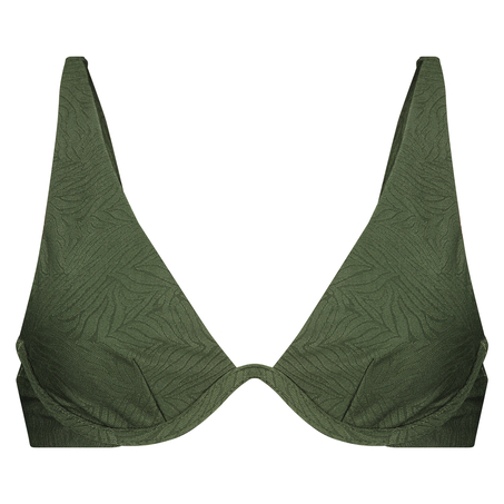 Top de bikini de aros no preformado Bayside Doutzen, Verde
