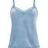 Camiseta top Velours Lace, Azul