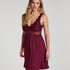 Vestido lencero Nora Lace, Morado