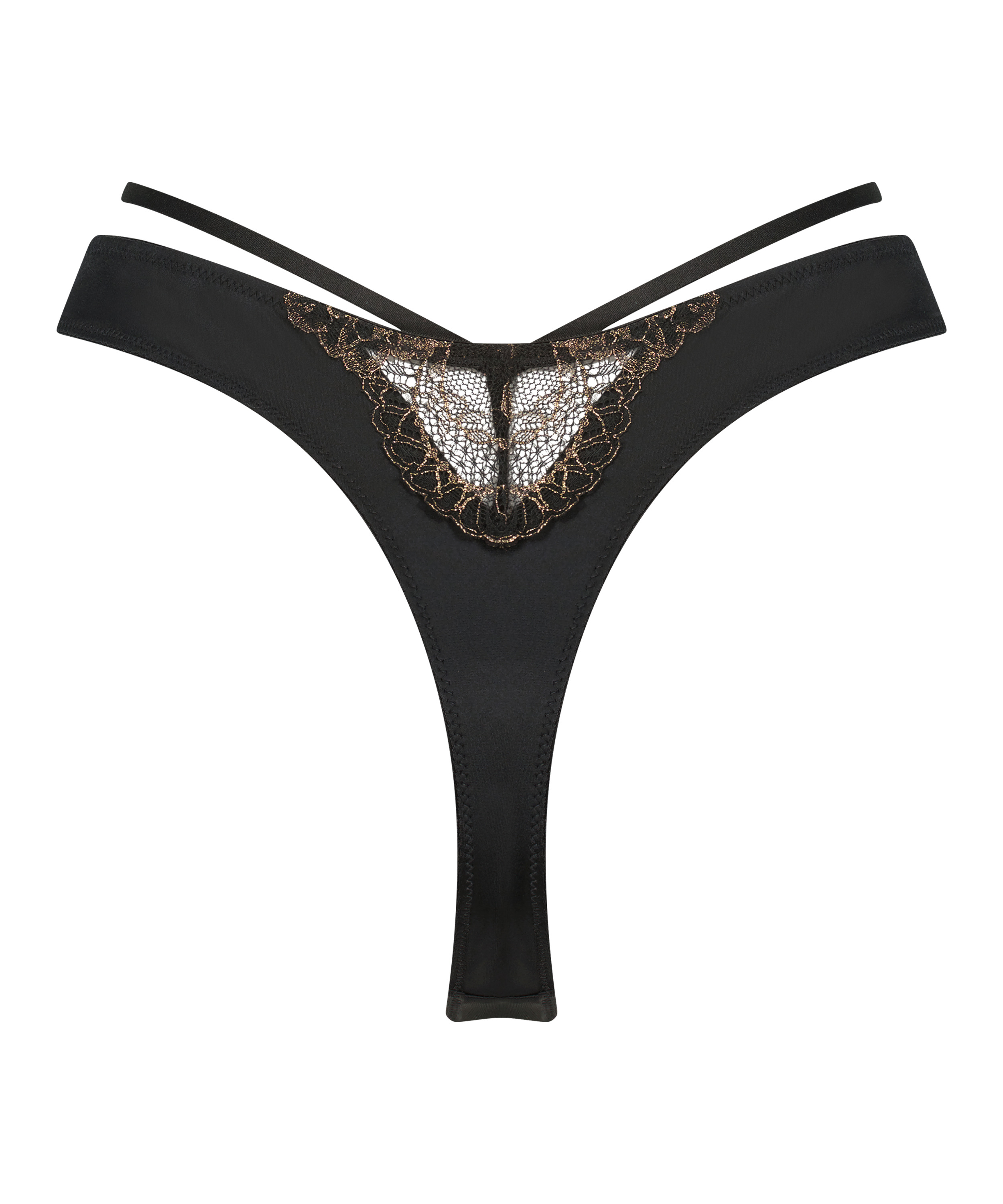 Tanga de tiro alto Lexi, Negro, main