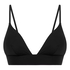 Triangular Bralette Smooth, Negro