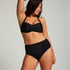 Top de bikini bandeau Luxe, Negro