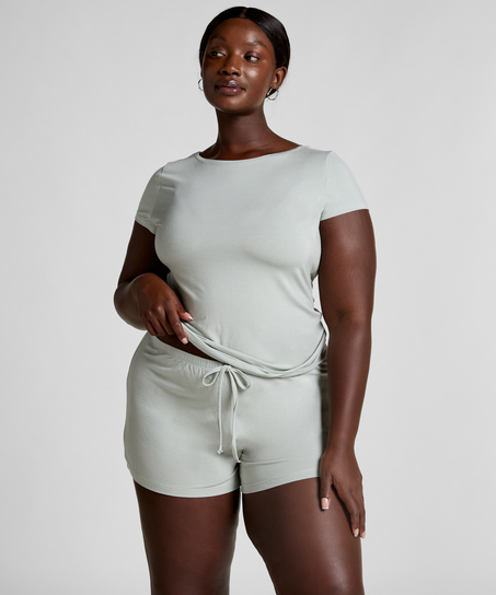 Conjunto de pijama de punto, Gris