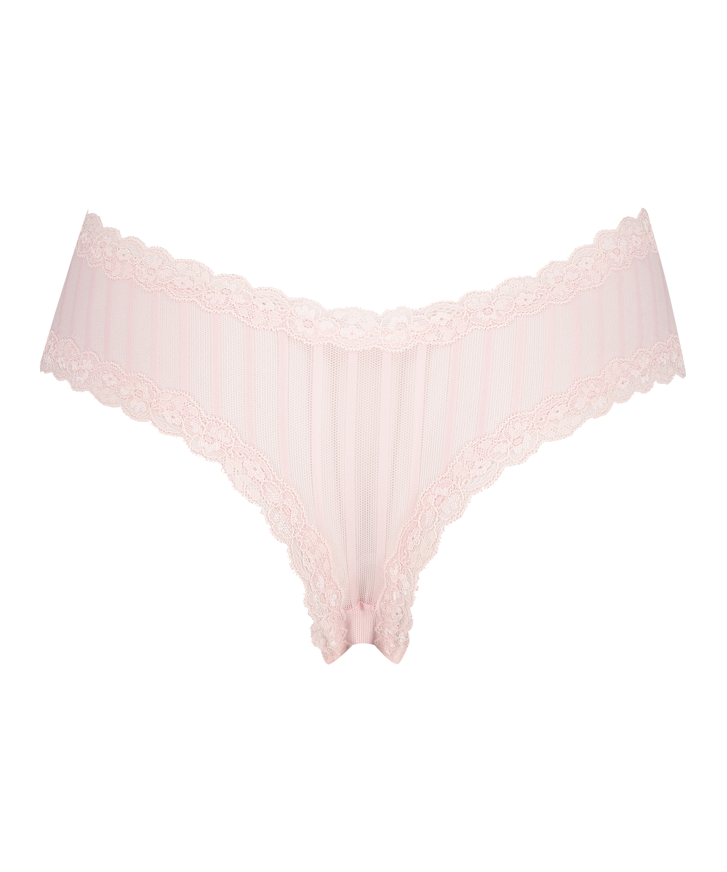 Brasile&ntilde;a en forma de V burn-out mesh, Rosa, main