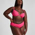 Top de bikini con aros preformado Scallop, Rosa