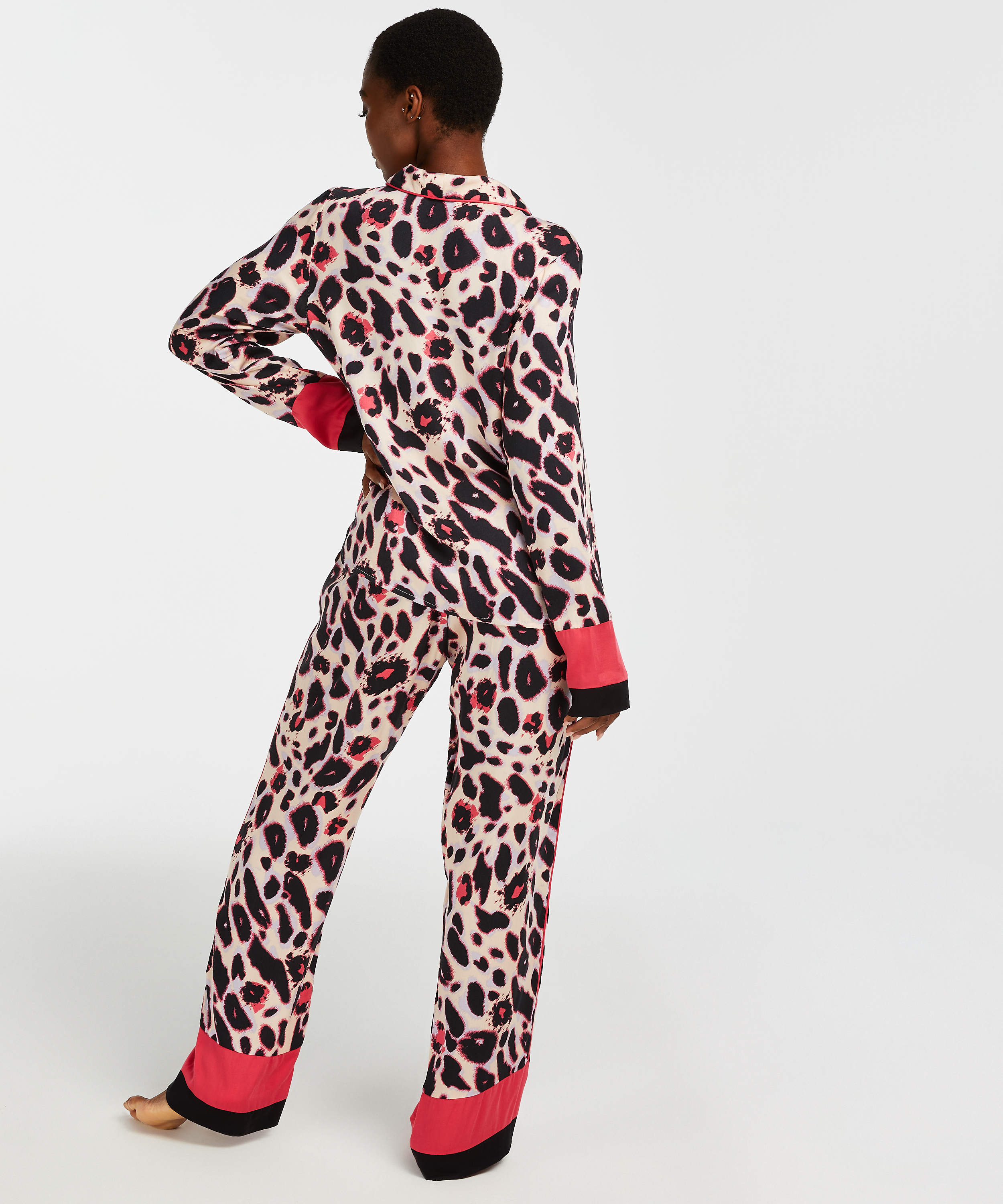 Chaqueta de pijama de manga larga Duckie, Rosa, main