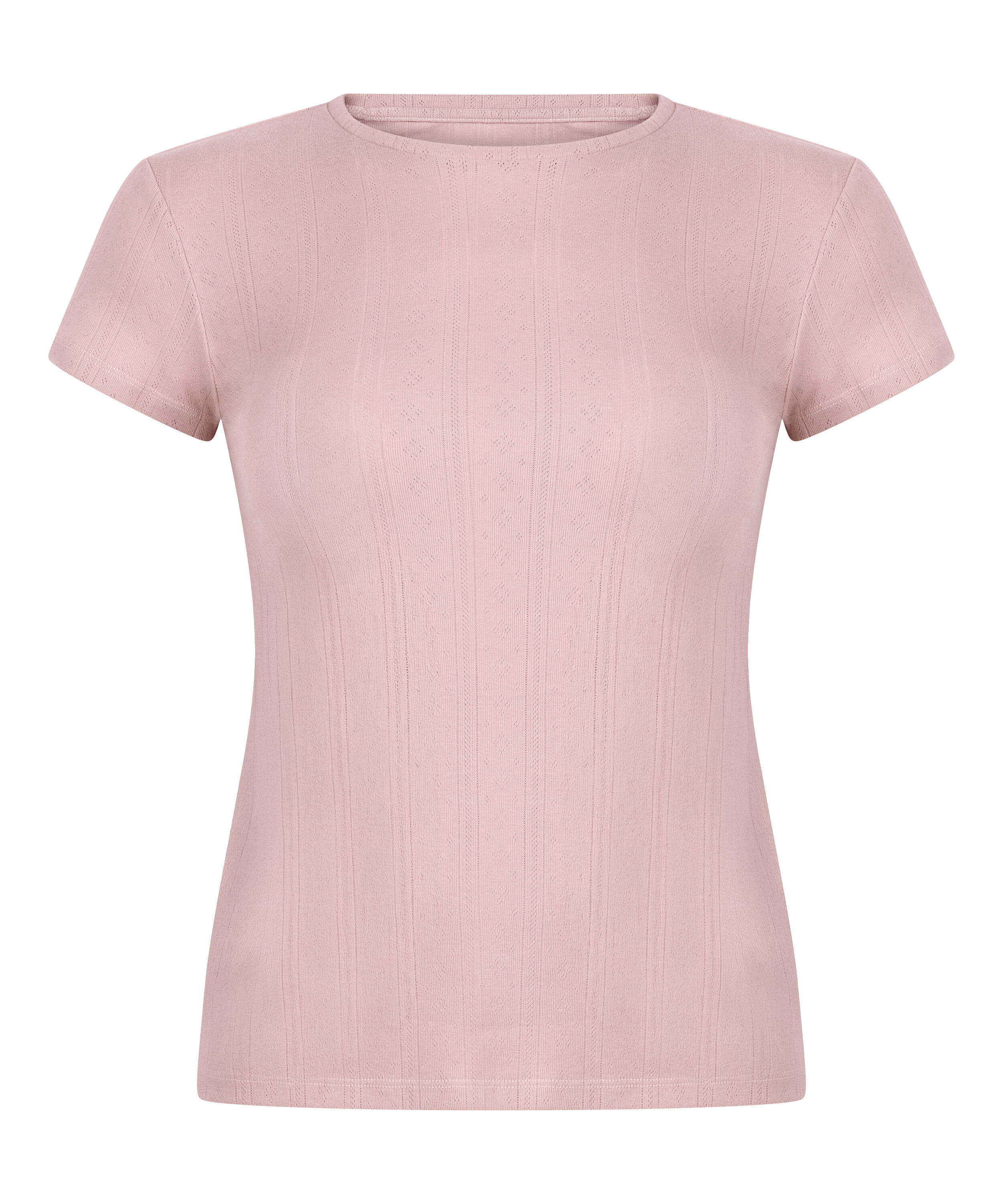 Top en pointelle, Rosa