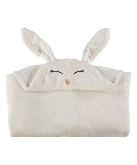 Winter Bunny Snuggle Blanket, Blanco