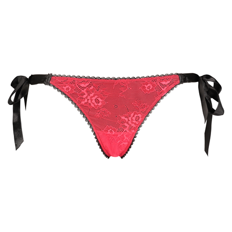 Thong Sissy Lace, Rojo