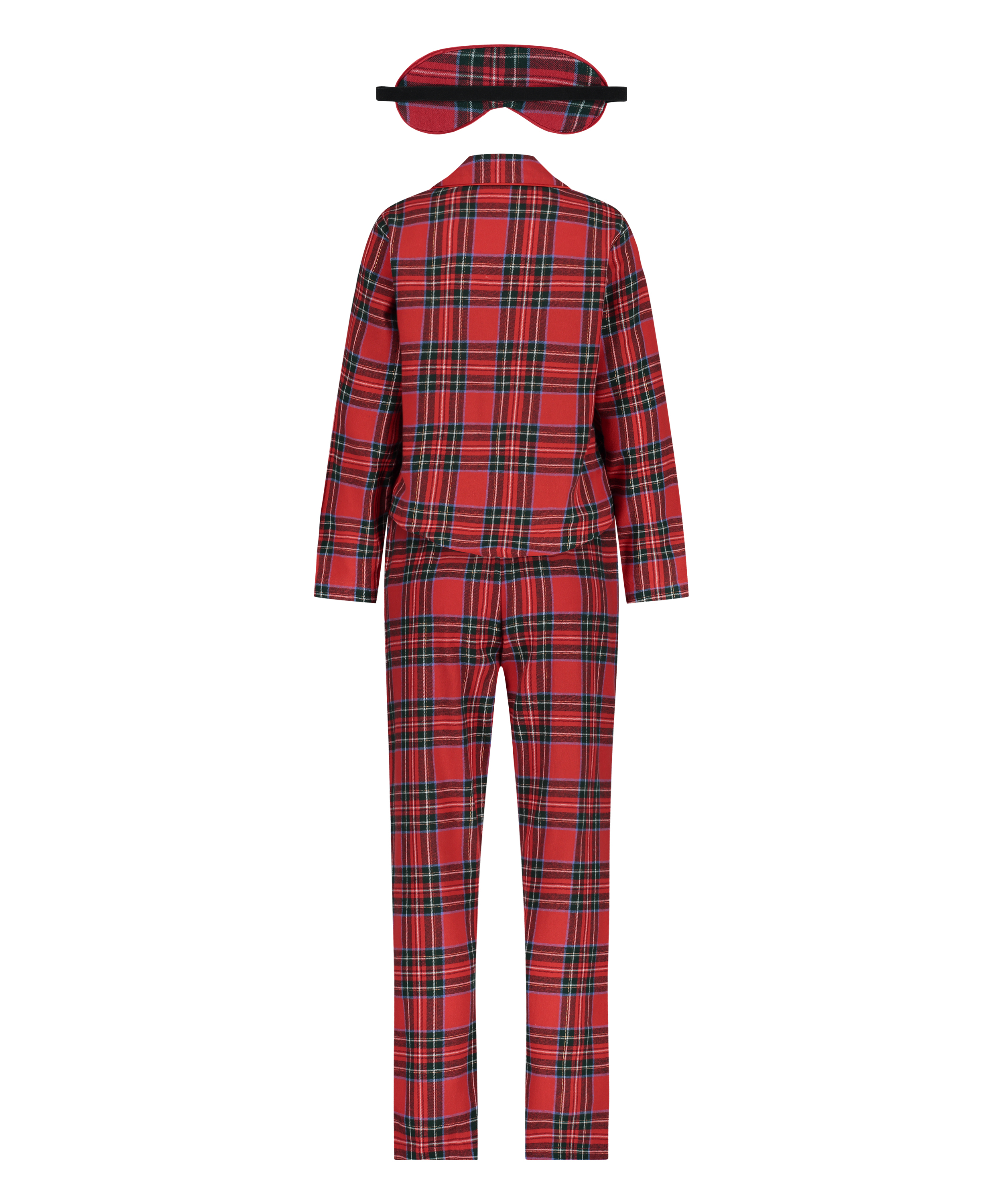 Conjunto de pijama Check Twill, Rojo, main