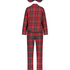 Conjunto de pijama Check Twill, Rojo