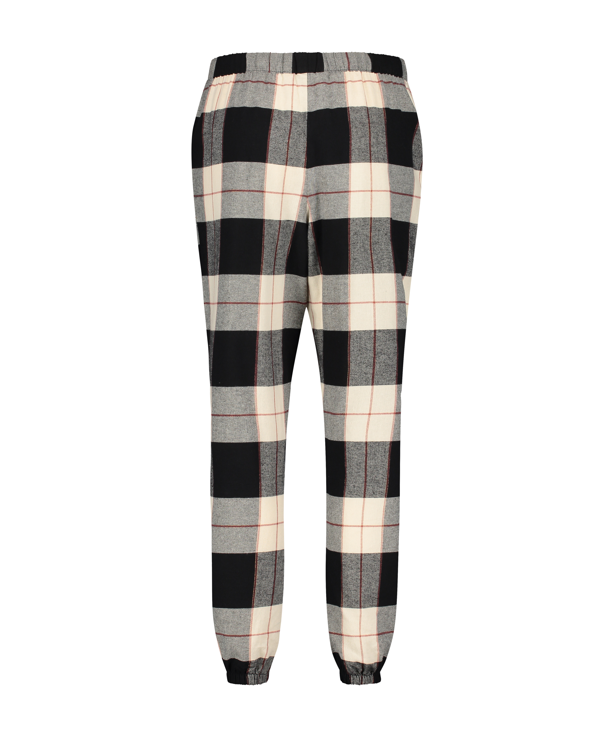 Pantal&oacute;n de pijama Twill Check, Negro, main