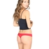 Thong invisible scalloped, Rojo