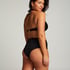 Top de bikini bandeau Luxe, Negro