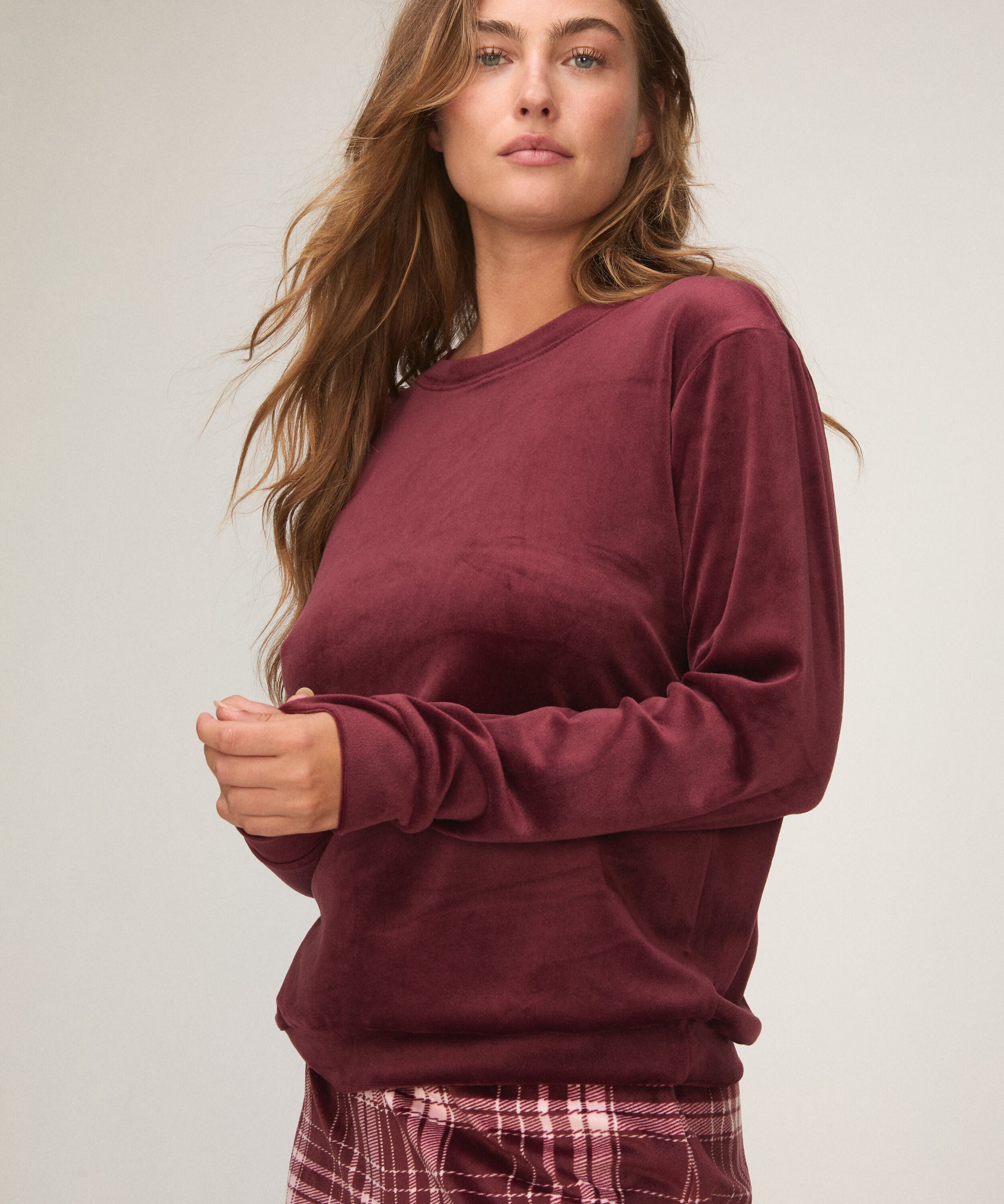 Conjunto Pijama Velour, Morado Conjunto Pijama Velour, Morado