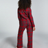 Conjunto de pijama Twill, Rojo