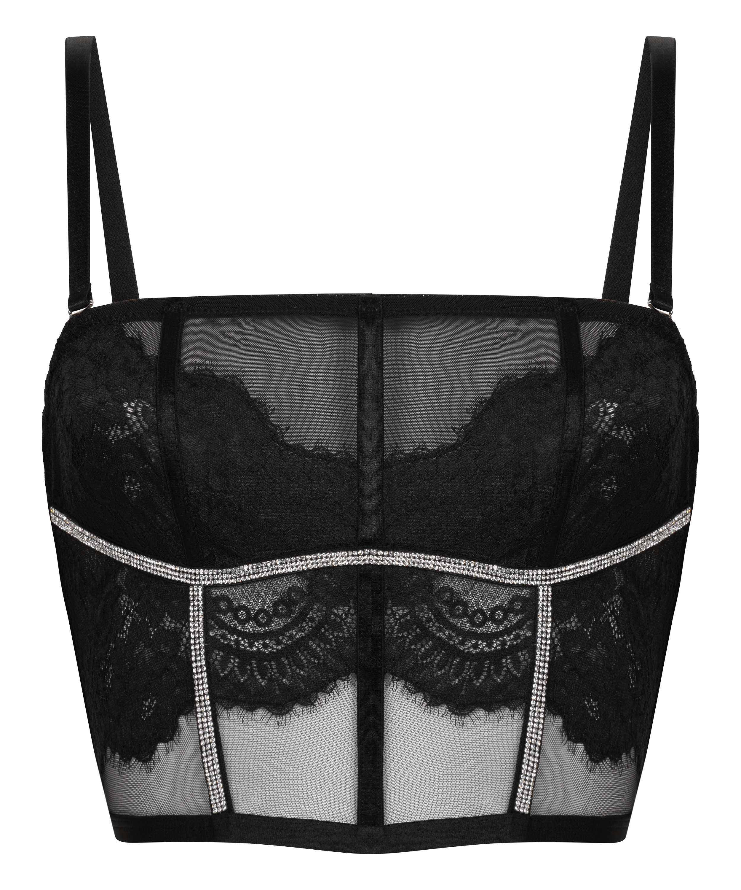 Bustier Odette, Negro, main