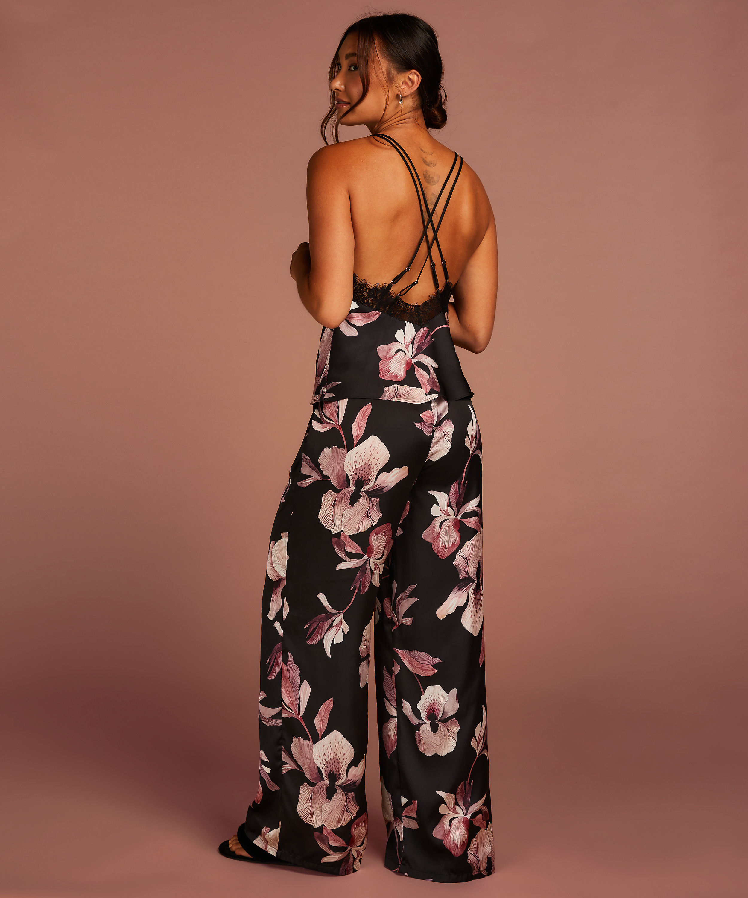 Cami de encaje, Negro, main