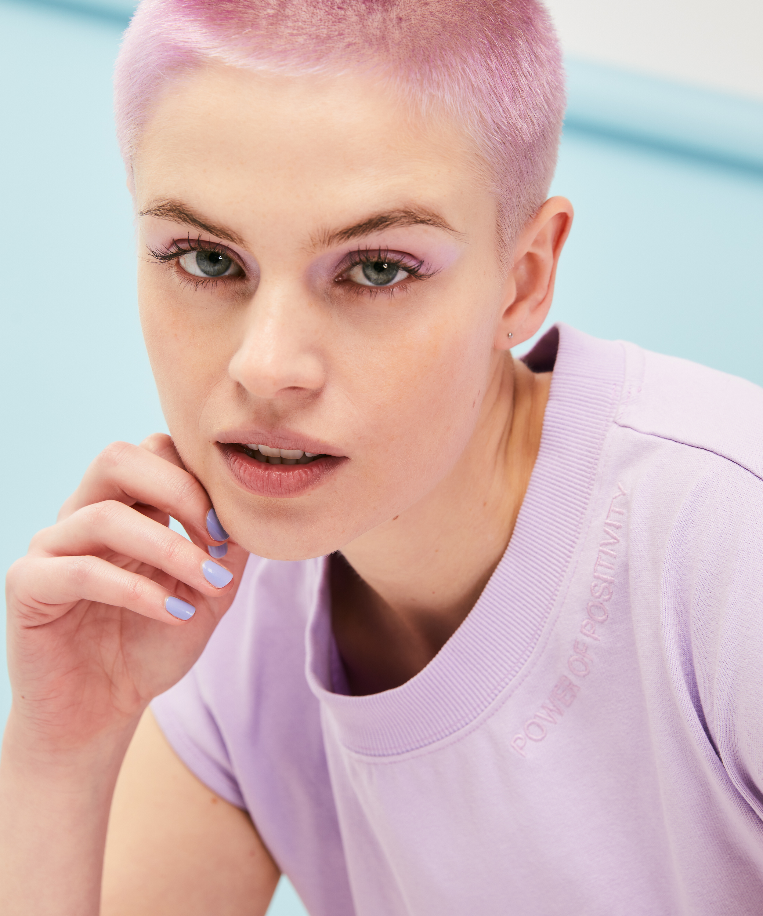 Camiseta Spill The Tea, Azul, main