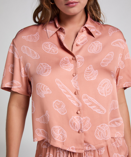 Top de pijama Springbreakers, Beige