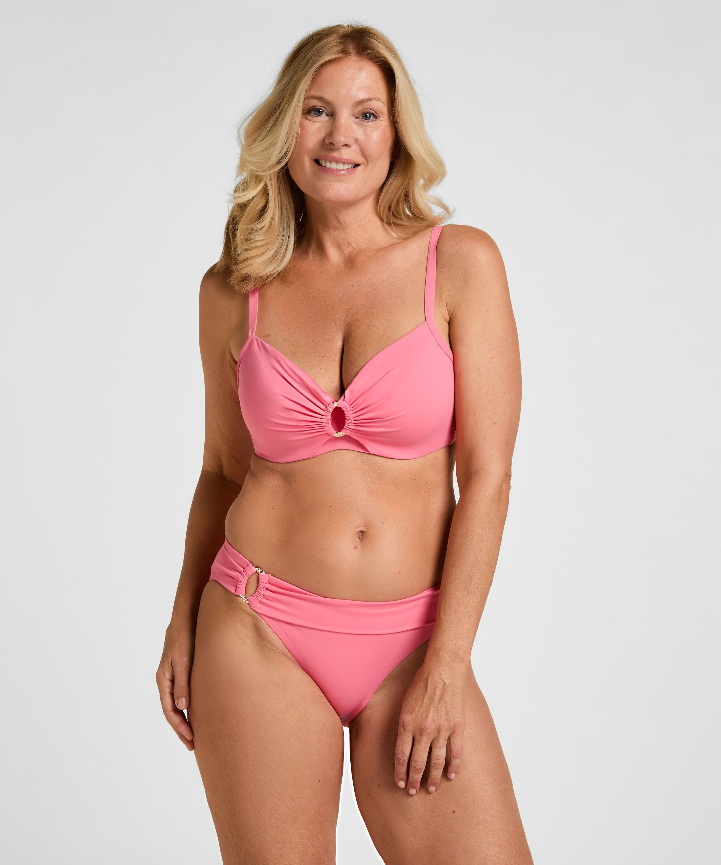 Top de bikini de aros no preformado Luxe