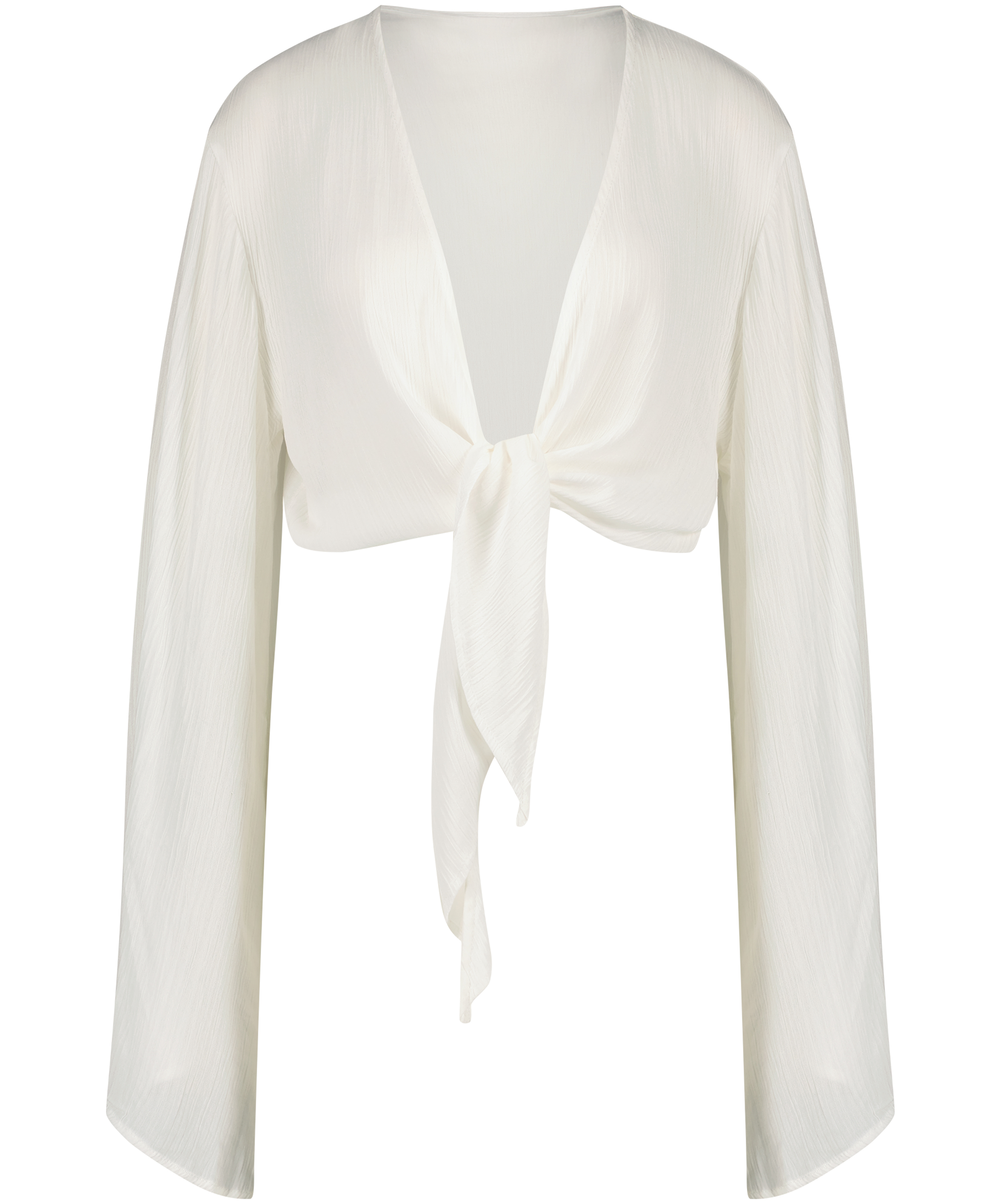 Top de manga larga Knot, Blanco, main