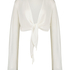 Top de manga larga Knot, Blanco