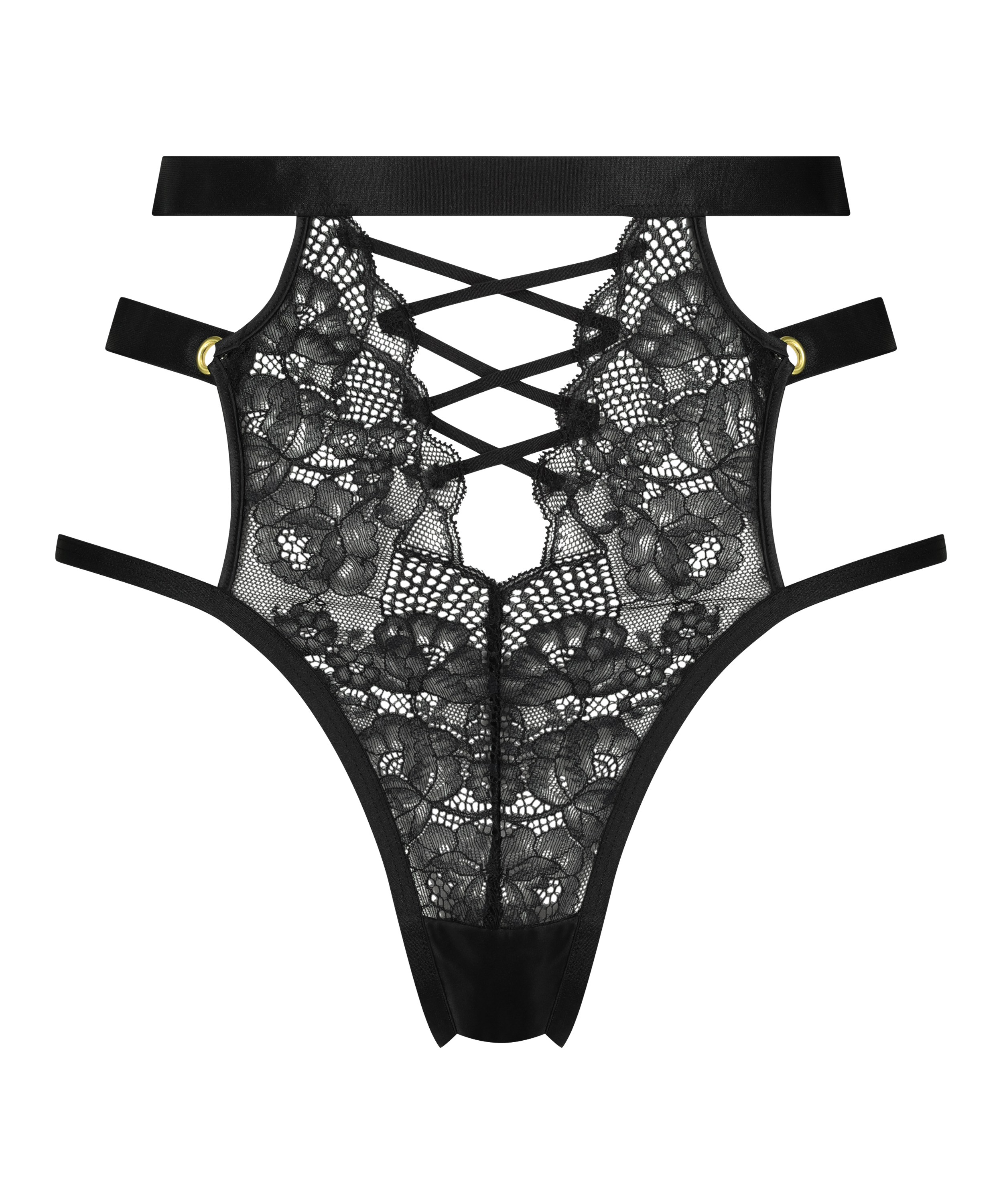 Tanga alto Catherine, Negro, main