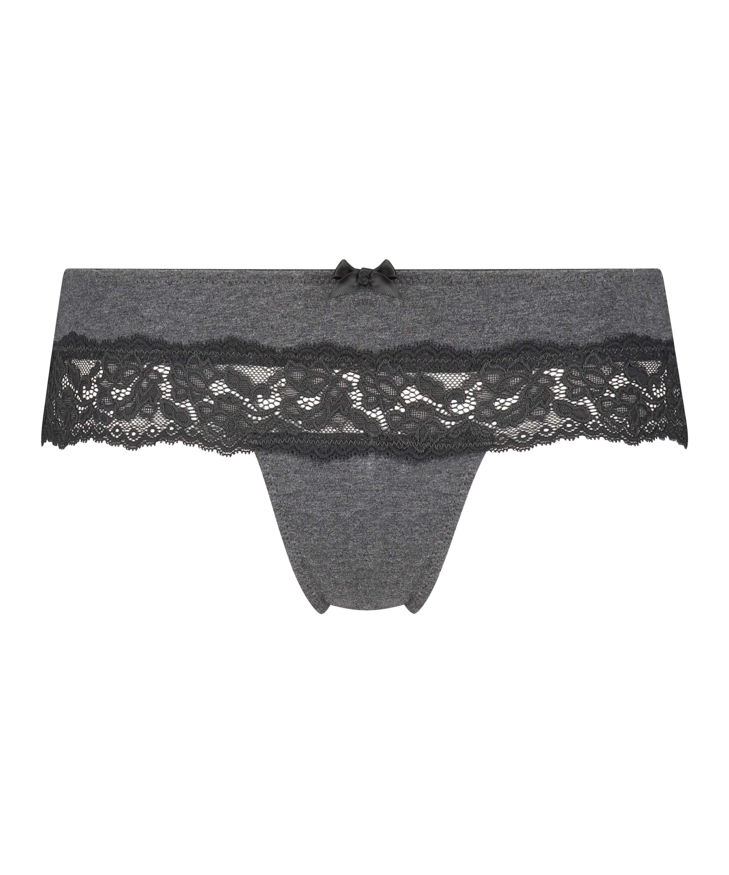 Tanga bóxer de algodón, Gris, main