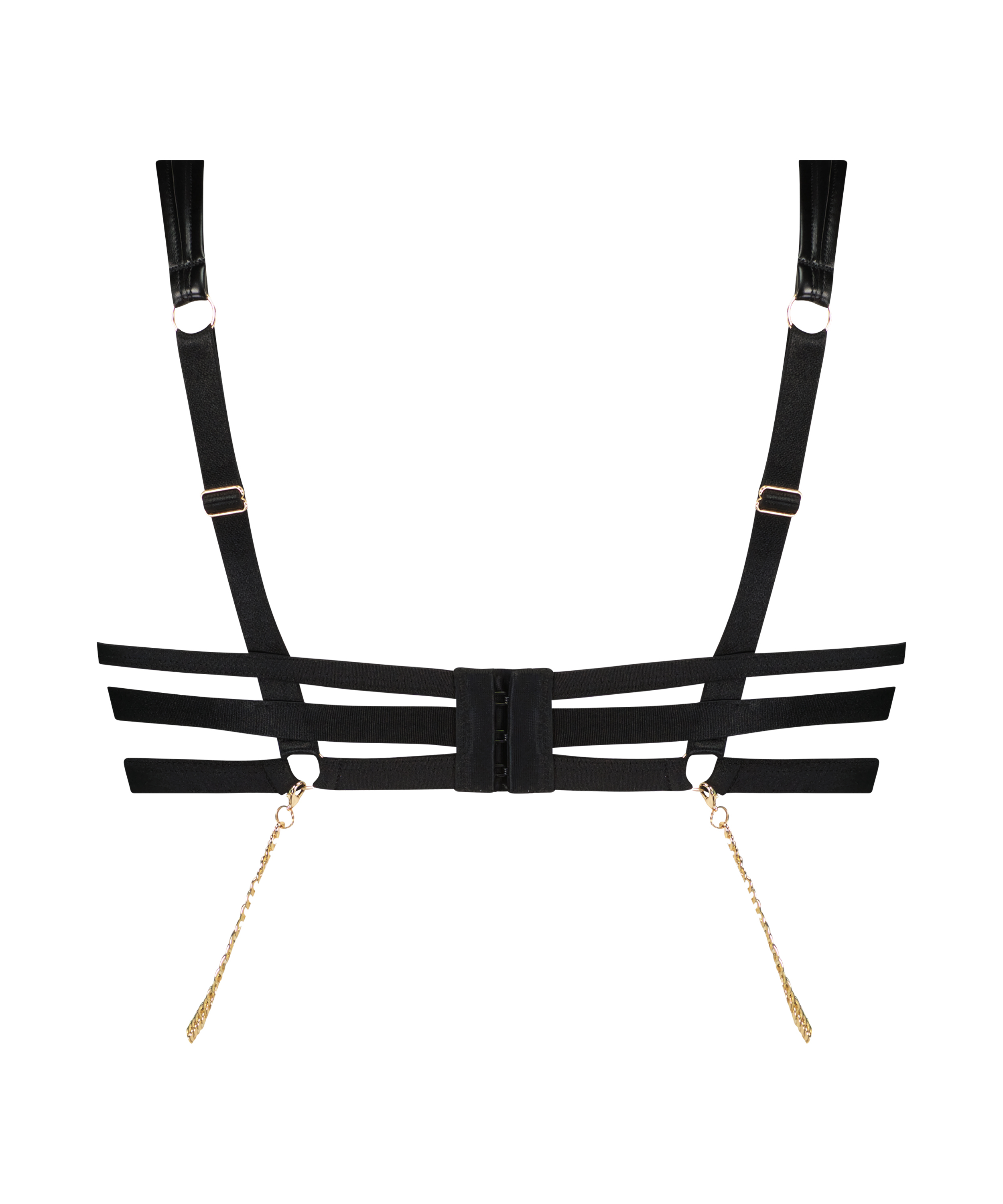 Sujetador con aros sin relleno Domantrix, Negro, main