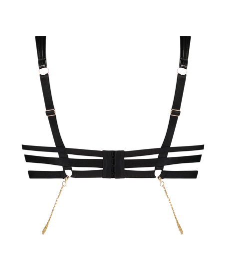 Sujetador con aros sin relleno Domantrix, Negro