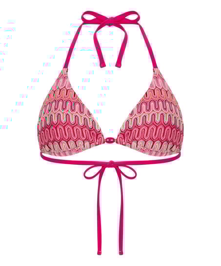 Top de bikini de tri&aacute;ngulo Cali, Rosa