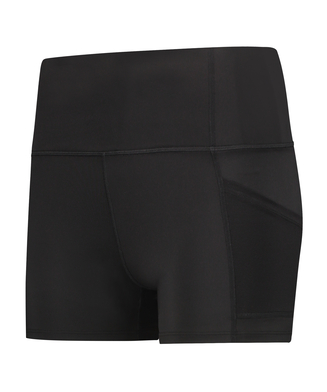 HKMX Pantalones cortos de cintura alta Oh My Squat, Negro
